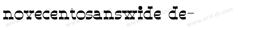 novecentosanswide de字体转换